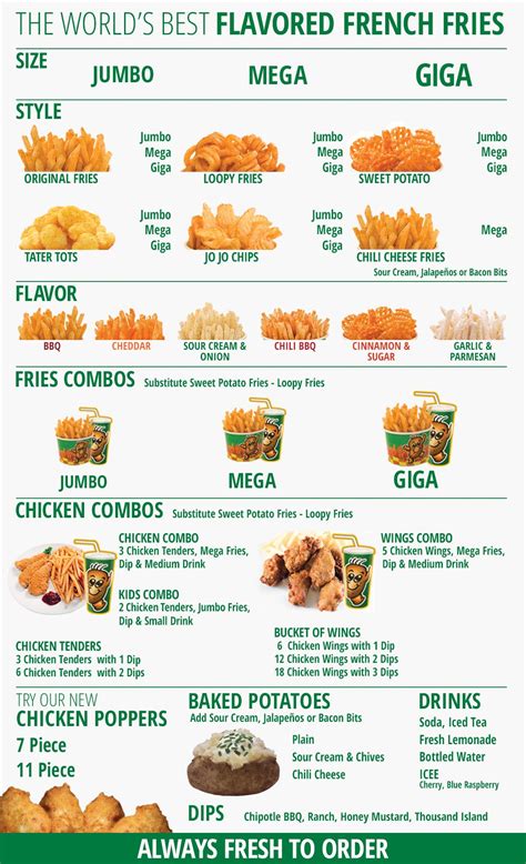 mega potato corner calories